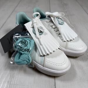 G/Fore Gfore G4 Kiltie G.112 Golf Shoes Women’s 5.5 Sea Glass Blue White